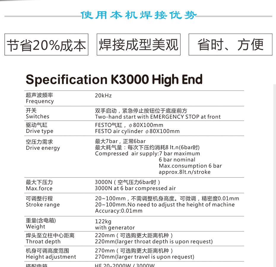 灵高K3000High End参数表