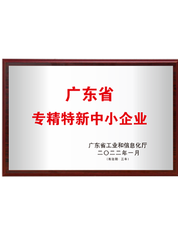 <i style='color:red'>广东省专精特新中小企业</i>