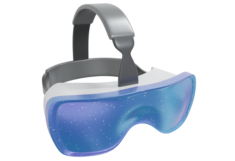千库网_3DC4D立体VR视觉人工智能眼镜_元素编号13404843