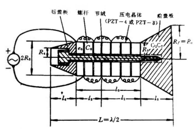夹心式换能器图示