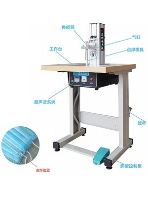 50kHz 灵科超声波口罩耳带点焊机