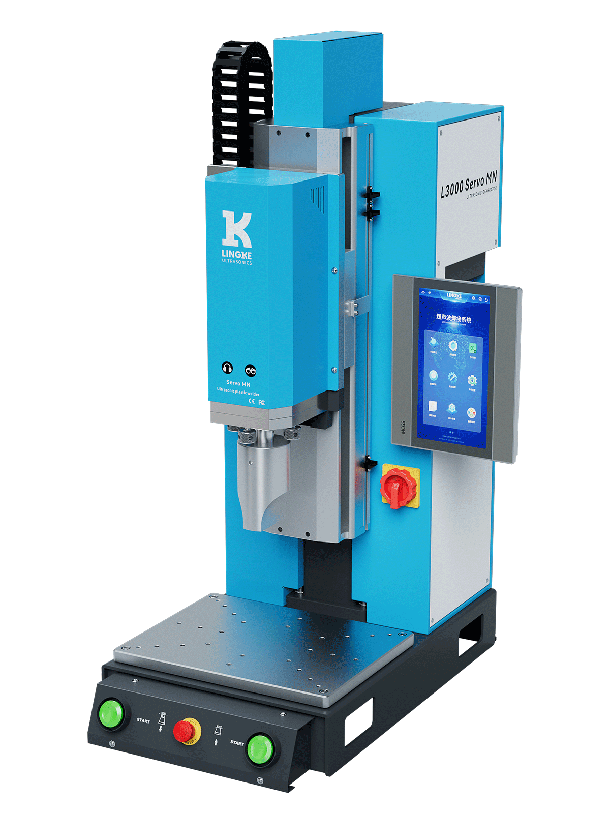 15kHz-2600/3200W L3000 Servo MN 灵科伺服超声波焊接机